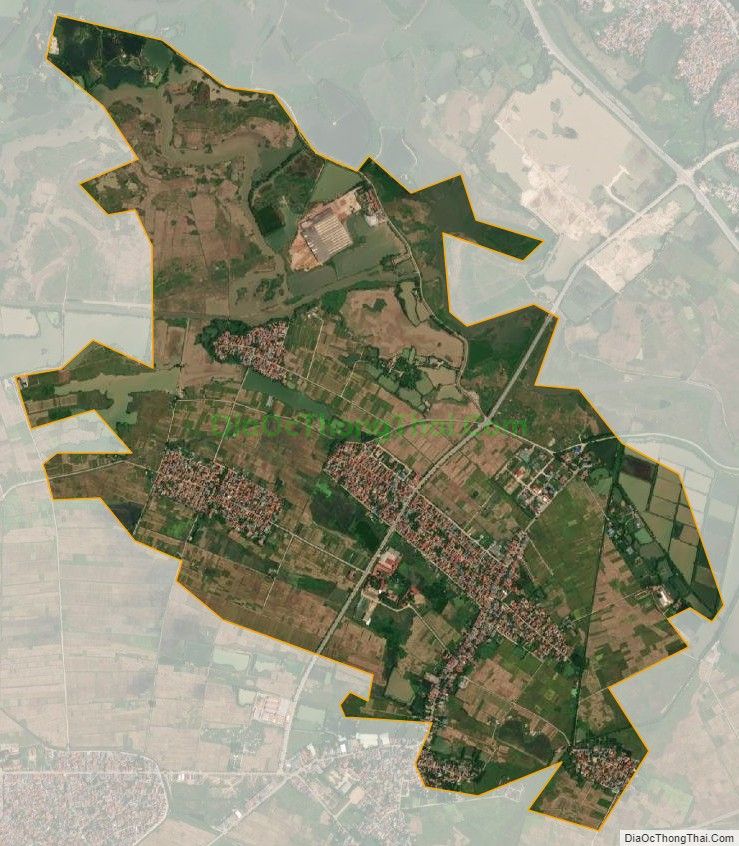 Bản đồ vệ tinh xã Tân Phong, huyện Bình Xuyên