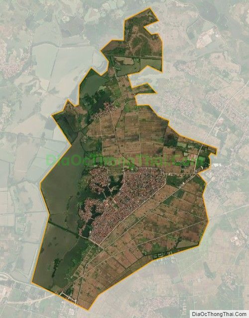 Bản đồ vệ tinh Thị trấn Thanh Lãng, huyện Bình Xuyên