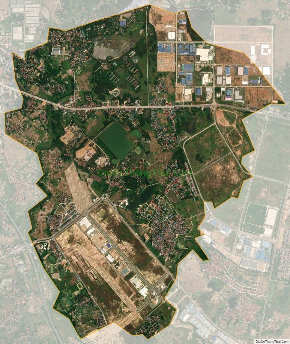Bản đồ vệ tinh xã Thiện Kế, huyện Bình Xuyên