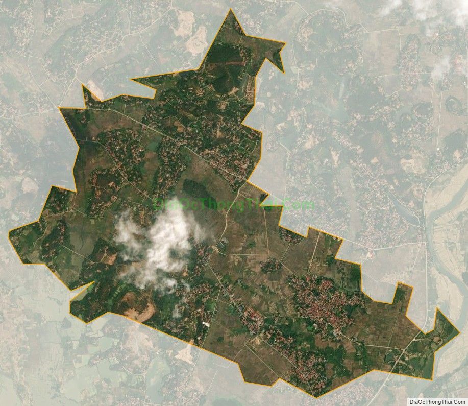 Bản đồ vệ tinh xã Bàn Giản, huyện Lập Thạch