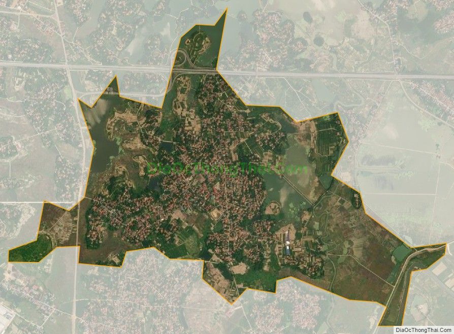 Bản đồ vệ tinh xã Đình Chu, huyện Lập Thạch