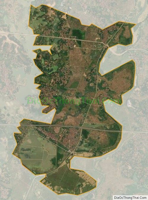 Bản đồ vệ tinh xã Đồng Ích, huyện Lập Thạch