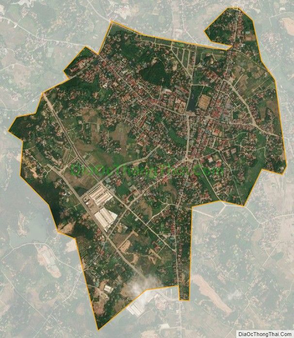 Bản đồ vệ tinh Thị trấn Lập Thạch, huyện Lập Thạch