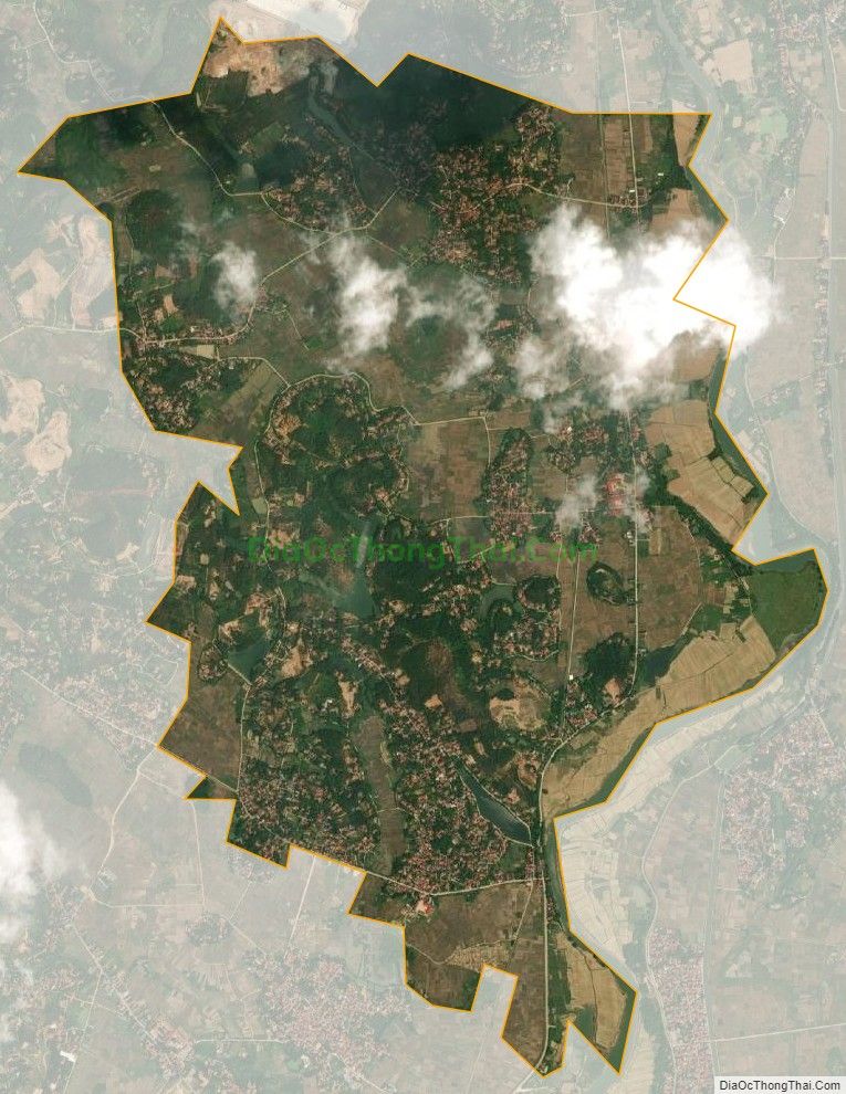 Bản đồ vệ tinh xã Liên Hòa, huyện Lập Thạch