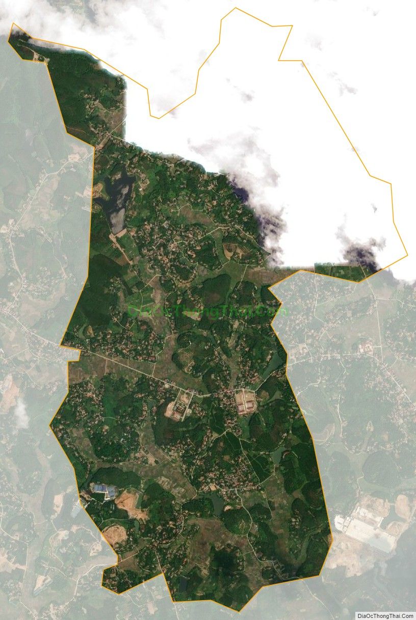 Bản đồ vệ tinh xã Liễn Sơn, huyện Lập Thạch