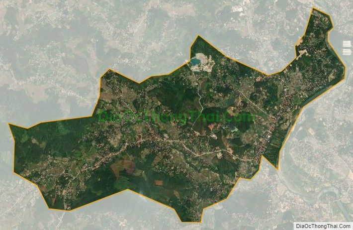 Bản đồ vệ tinh xã Quang Sơn, huyện Lập Thạch