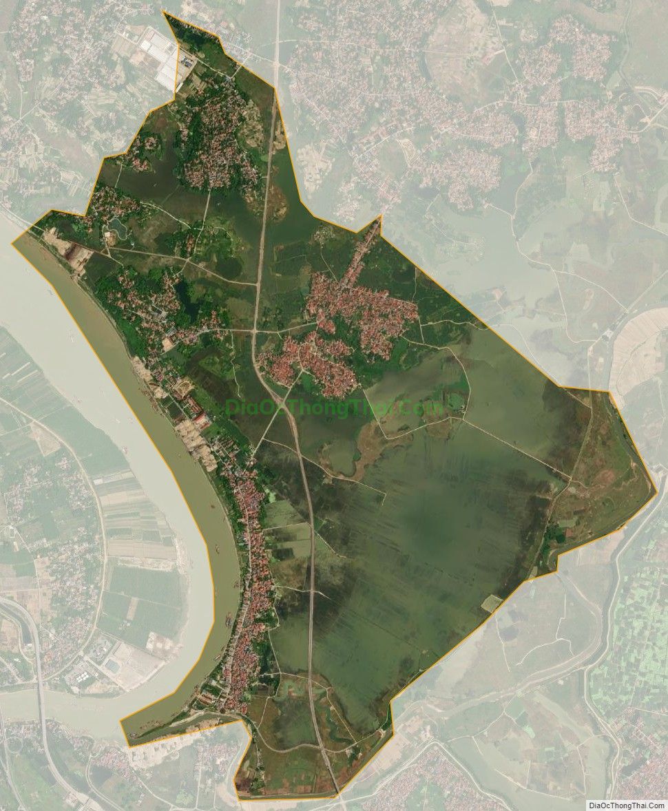 Bản đồ vệ tinh xã Sơn Đông, huyện Lập Thạch