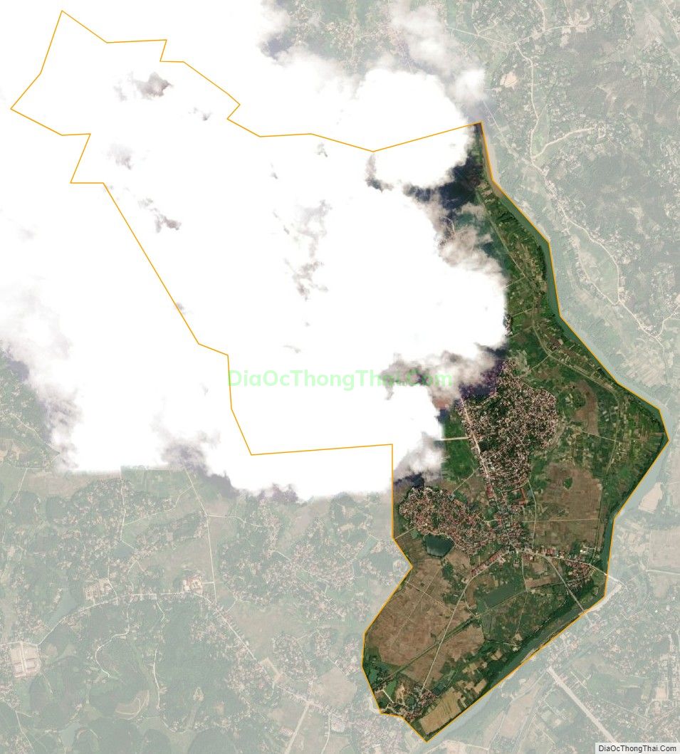 Bản đồ vệ tinh xã Thái Hòa, huyện Lập Thạch