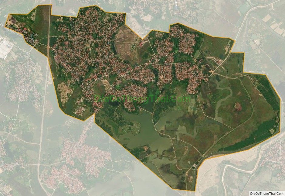 Bản đồ vệ tinh xã Triệu Đề, huyện Lập Thạch