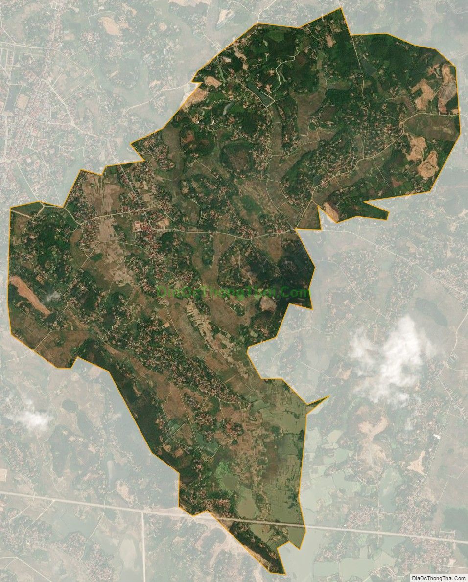 Bản đồ vệ tinh xã Tử Du, huyện Lập Thạch