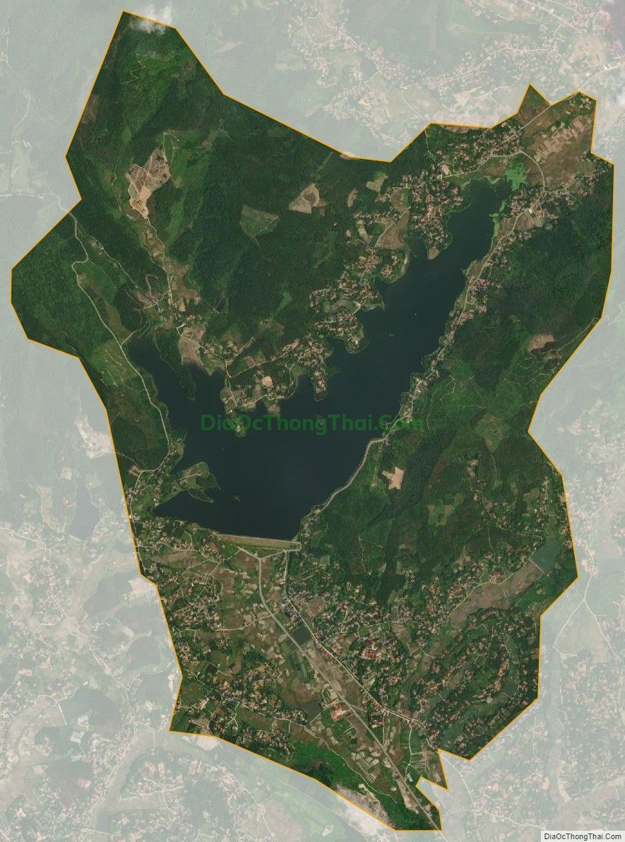 Bản đồ vệ tinh xã Vân Trục, huyện Lập Thạch