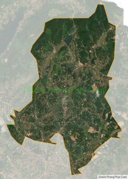 Bản đồ vệ tinh xã Xuân Hòa, huyện Lập Thạch