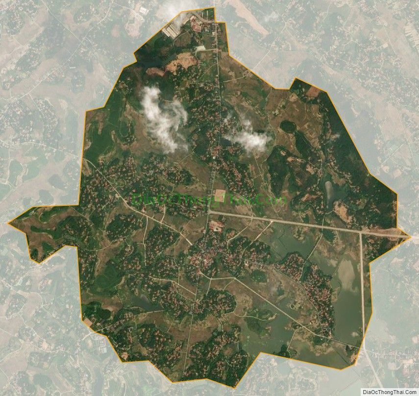 Bản đồ vệ tinh xã Xuân Lôi, huyện Lập Thạch