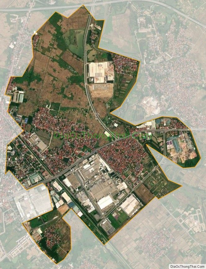 Bản đồ vệ tinh phường Phúc Thắng, thành phố Phúc Yên