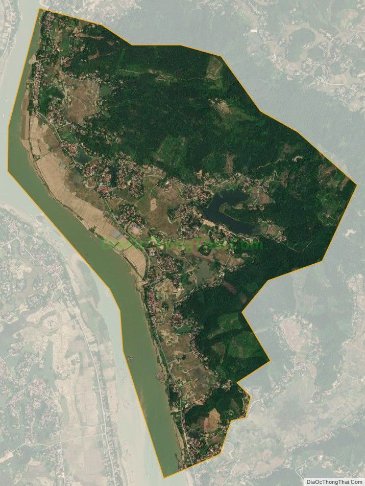 Bản đồ vệ tinh xã Bạch Lưu, huyện Sông Lô
