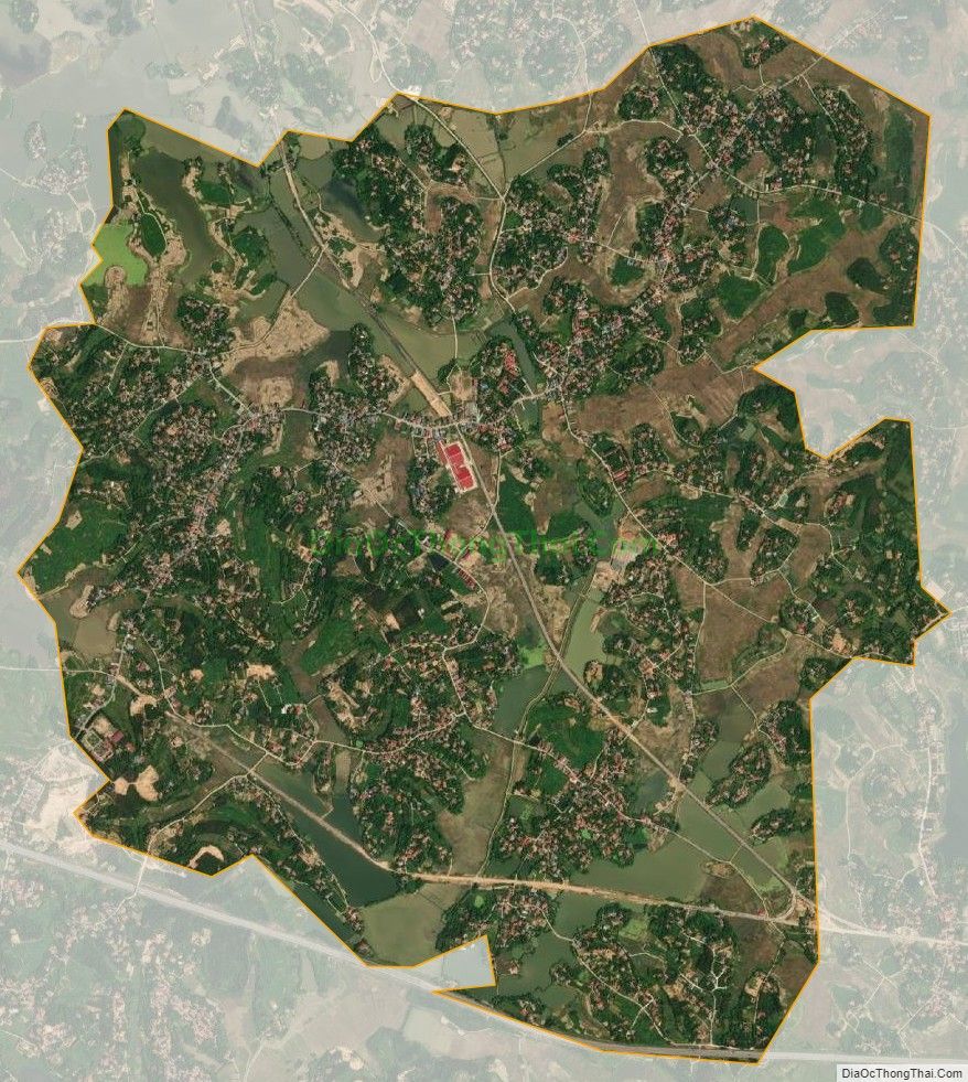 Bản đồ vệ tinh xã Đồng Thịnh, huyện Sông Lô