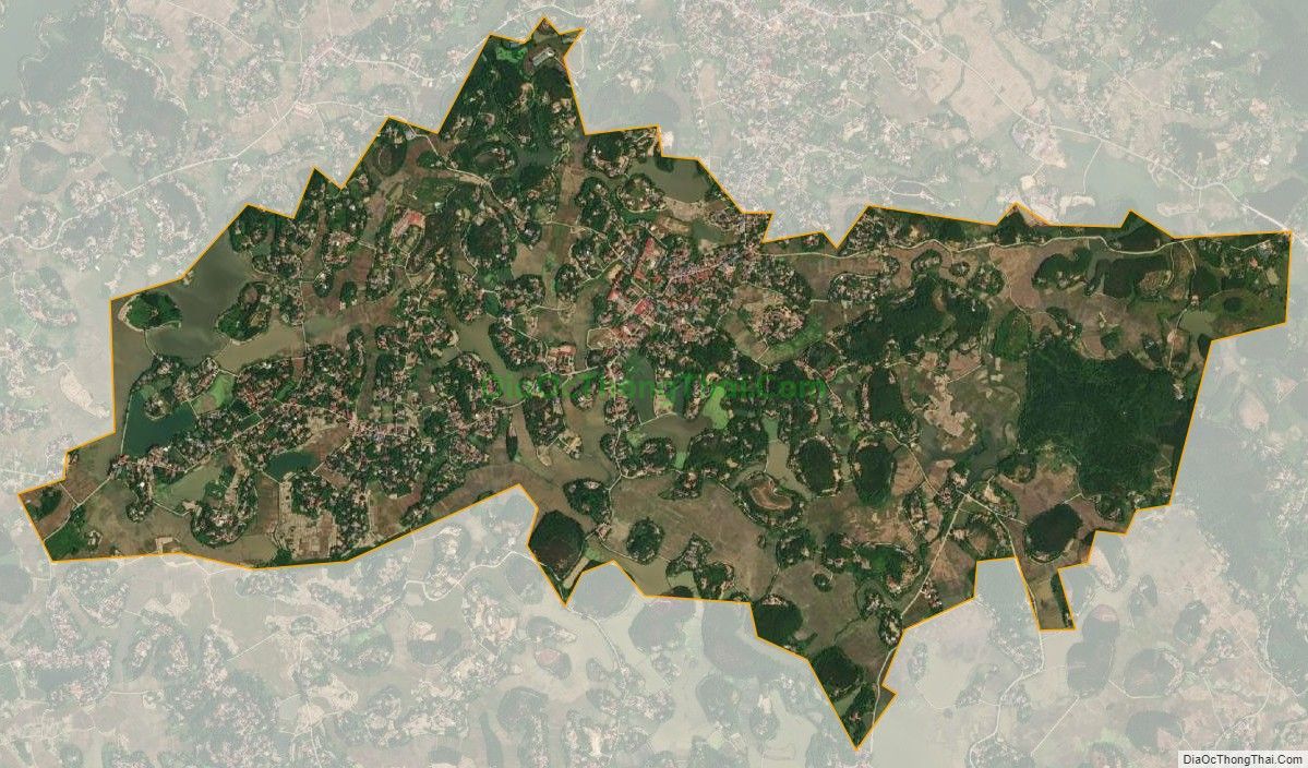 Bản đồ vệ tinh xã Nhân Đạo, huyện Sông Lô