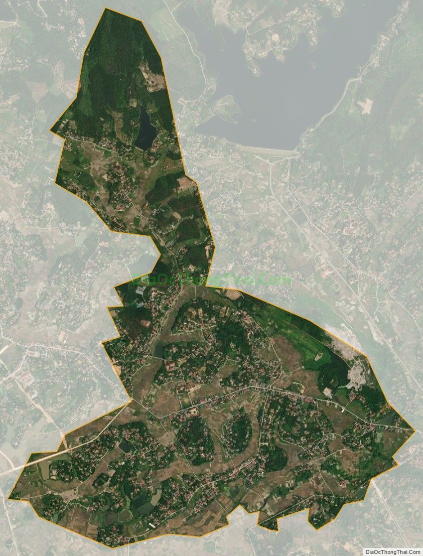 Bản đồ vệ tinh xã Tân Lập, huyện Sông Lô