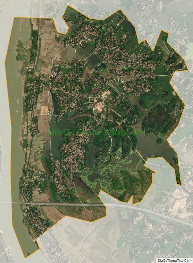Bản đồ vệ tinh xã Tứ Yên, huyện Sông Lô