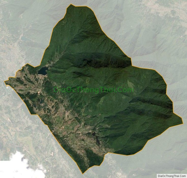 Bản đồ vệ tinh xã Đạo Trù, huyện Tam Đảo