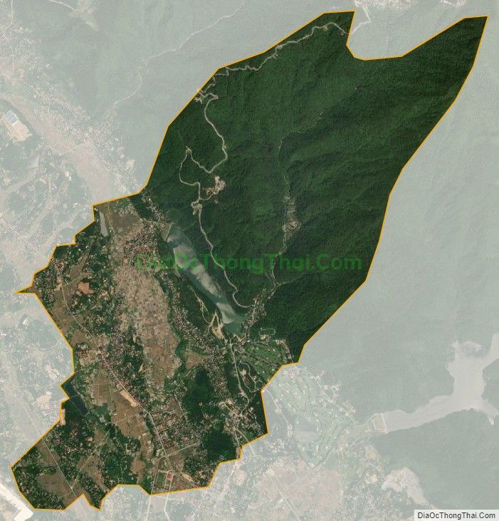 Bản đồ vệ tinh xã Hồ Sơn, huyện Tam Đảo