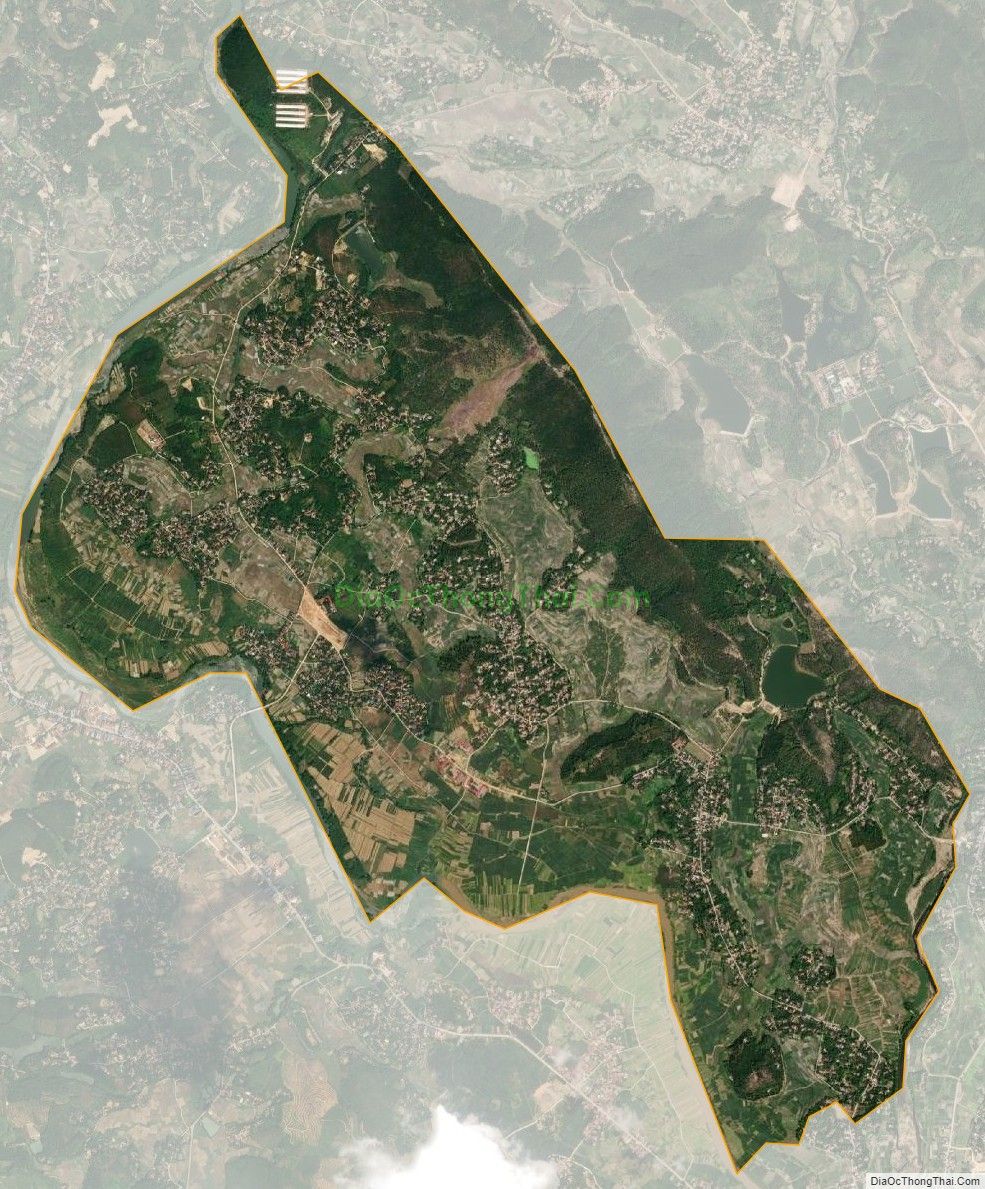 Bản đồ vệ tinh xã Yên Dương, huyện Tam Đảo