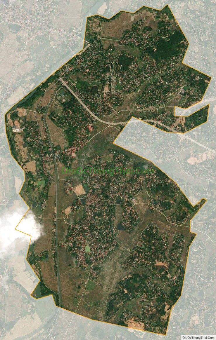 Bản đồ vệ tinh xã Đồng Tĩnh, huyện Tam Dương