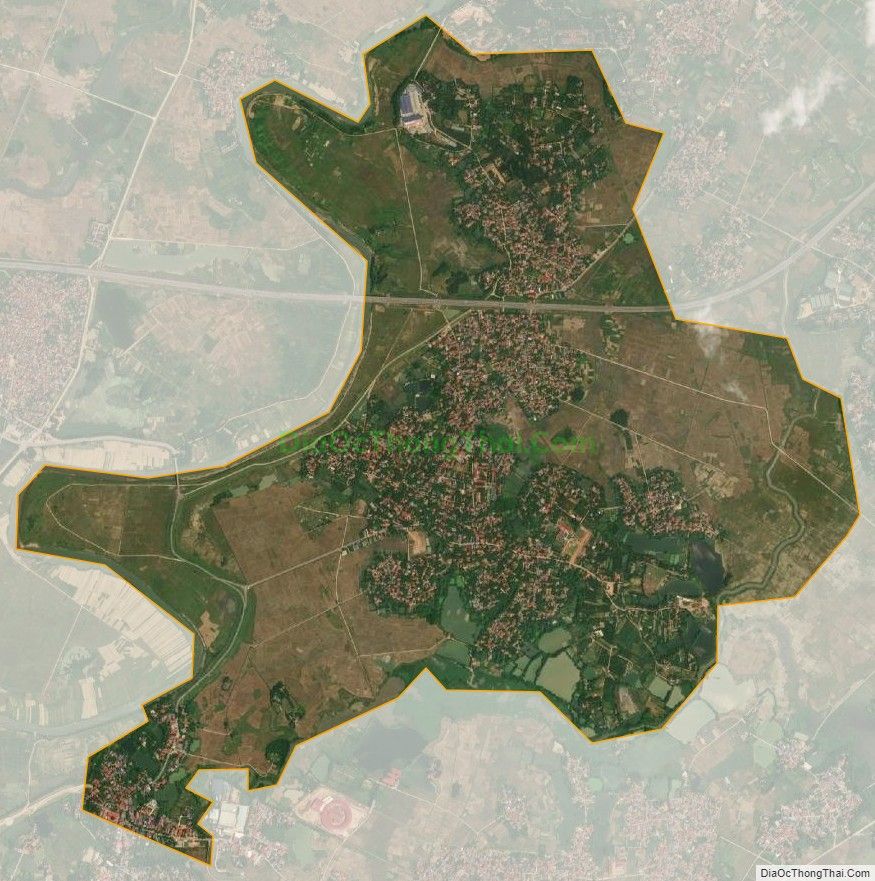 Bản đồ vệ tinh xã Hoàng Đan, huyện Tam Dương