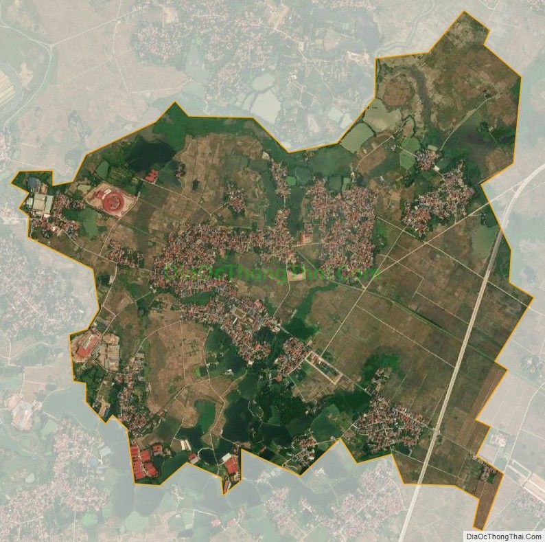 Bản đồ vệ tinh xã Hoàng Lâu, huyện Tam Dương