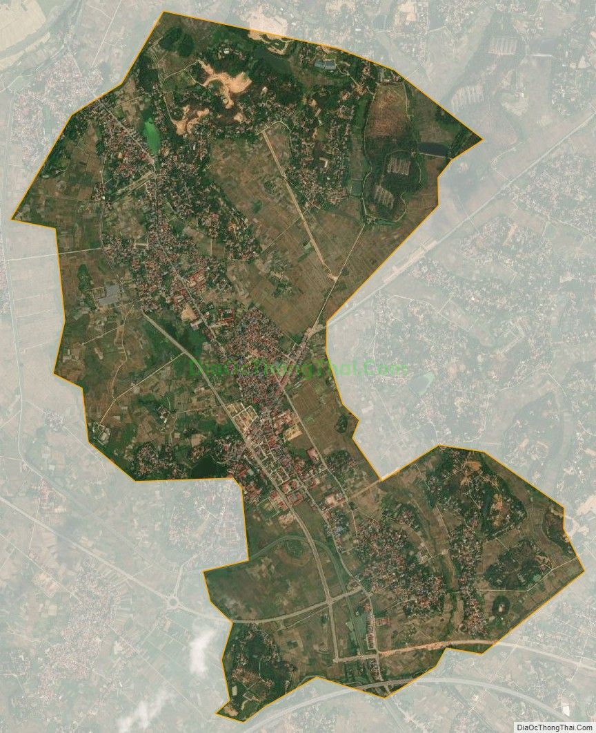 Bản đồ vệ tinh Thị trấn Hợp Hòa, huyện Tam Dương