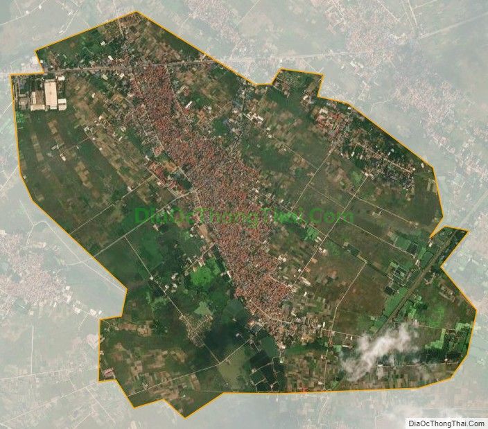 Bản đồ vệ tinh xã Đại Đồng, huyện Vĩnh Tường