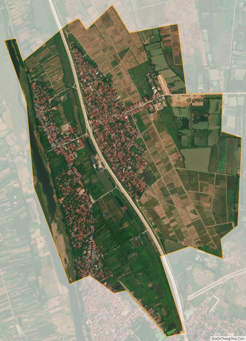 Bản đồ vệ tinh xã Lý Nhân, huyện Vĩnh Tường
