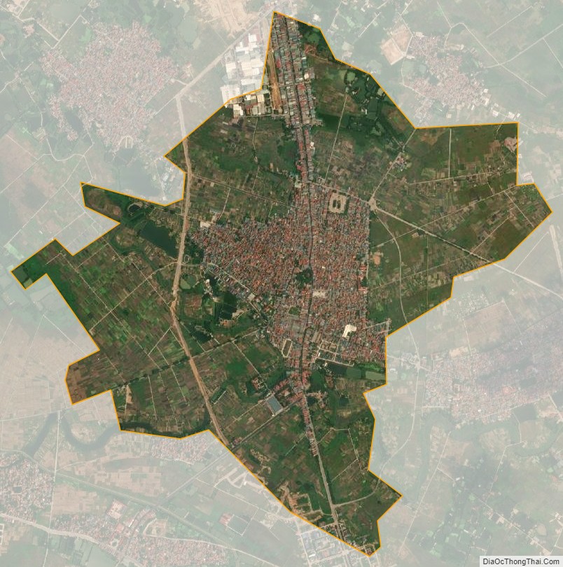 Bản đồ vệ tinh Thị trấn Thổ Tang, huyện Vĩnh Tường