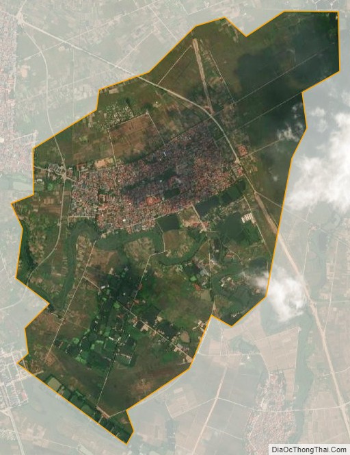 Bản đồ vệ tinh xã Vĩnh Sơn, huyện Vĩnh Tường