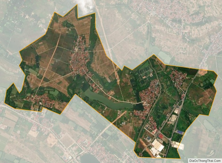 Bản đồ vệ tinh xã Vũ Di, huyện Vĩnh Tường