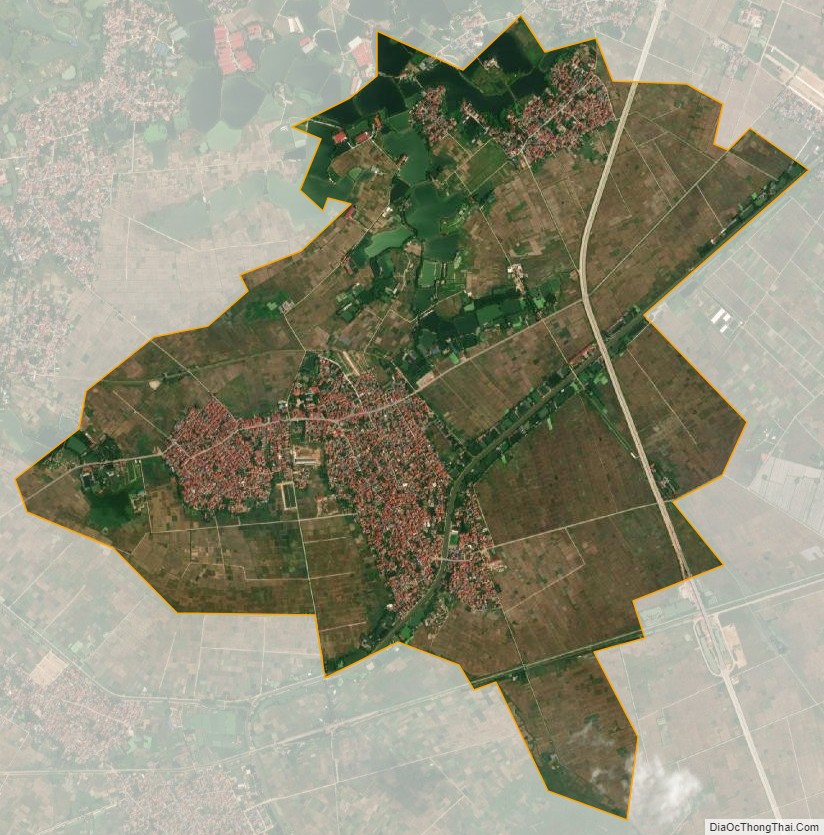 Bản đồ vệ tinh xã Yên Bình, huyện Vĩnh Tường