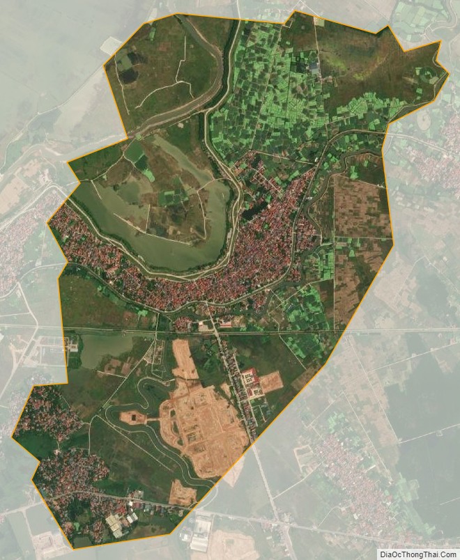 Bản đồ vệ tinh xã Yên Lập, huyện Vĩnh Tường