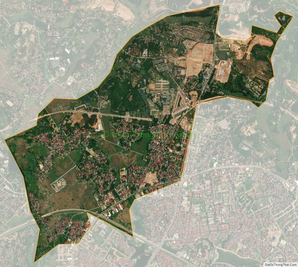 Bản đồ vệ tinh xã Định Trung, thành phố Vĩnh Yên