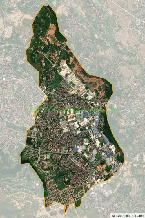 Bản đồ vệ tinh phường Khai Quang, thành phố Vĩnh Yên