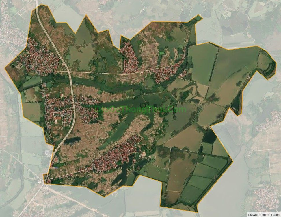 Bản đồ vệ tinh xã Bình Định, huyện Yên Lạc