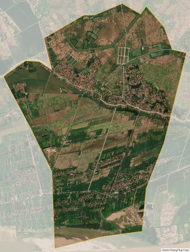 Bản đồ vệ tinh xã Đại Tự, huyện Yên Lạc