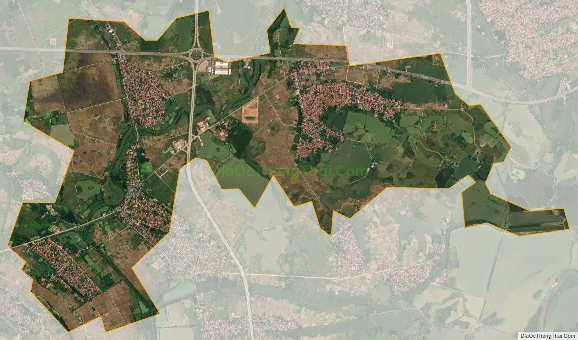 Bản đồ vệ tinh xã Đồng Cương, huyện Yên Lạc
