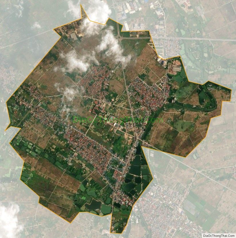 Bản đồ vệ tinh xã Đồng Văn, huyện Yên Lạc