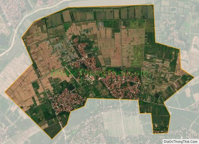 Bản đồ vệ tinh xã Hồng Phương, huyện Yên Lạc
