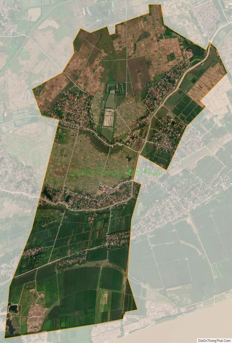 Bản đồ vệ tinh xã Liên Châu, huyện Yên Lạc