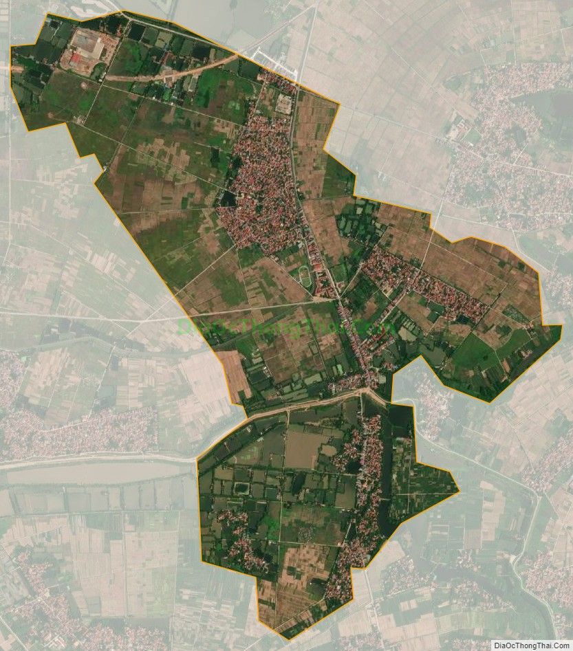 Bản đồ vệ tinh xã Nguyệt Đức, huyện Yên Lạc