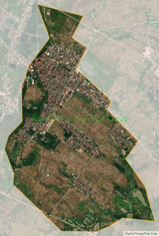 Bản đồ vệ tinh xã Tề Lỗ, huyện Yên Lạc