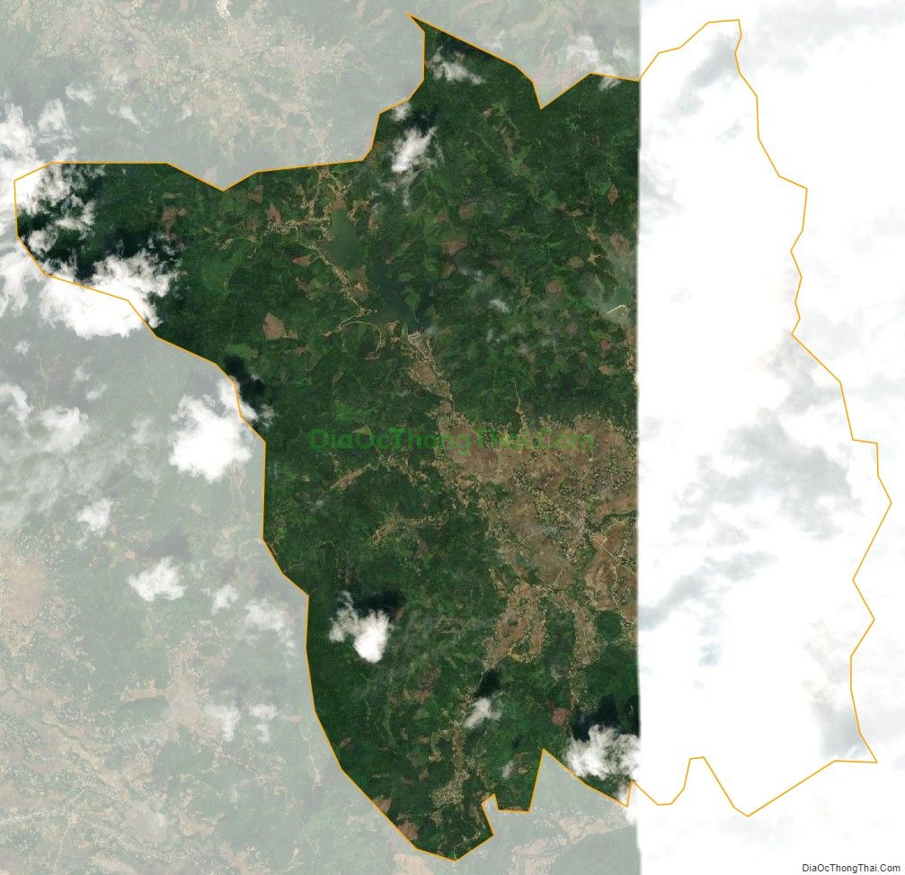 Bản đồ vệ tinh xã Mường Lai, huyện Lục Yên