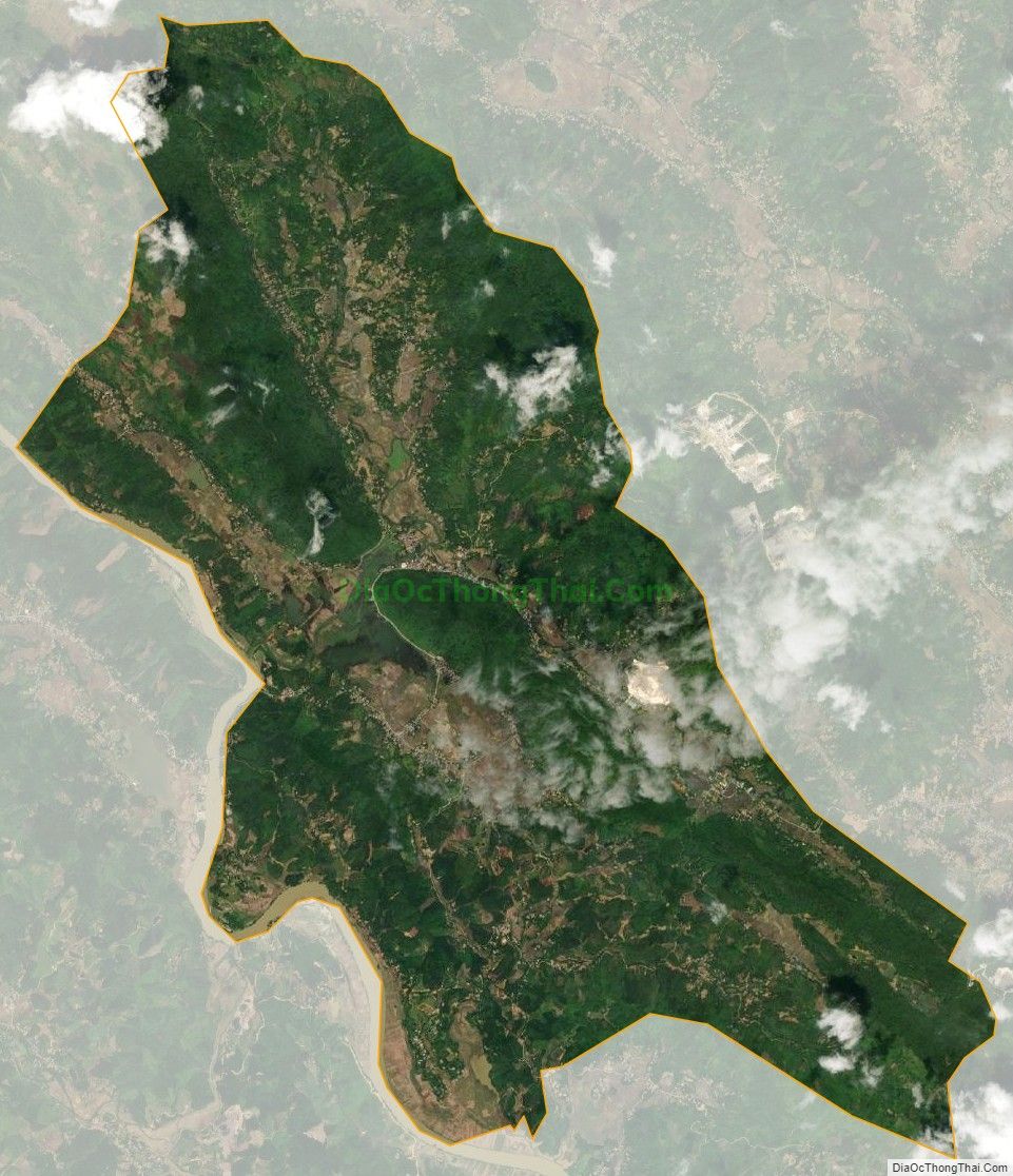 Bản đồ vệ tinh xã Tân Lĩnh, huyện Lục Yên