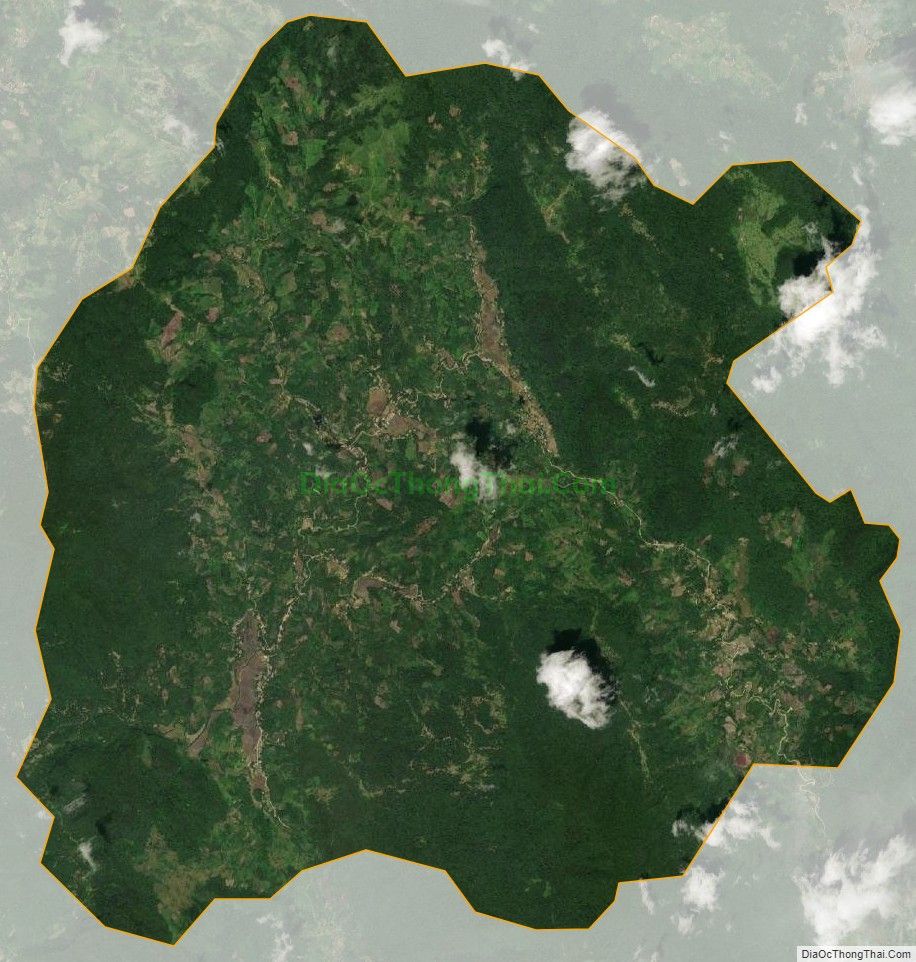 Bản đồ vệ tinh xã Tân Phượng, huyện Lục Yên